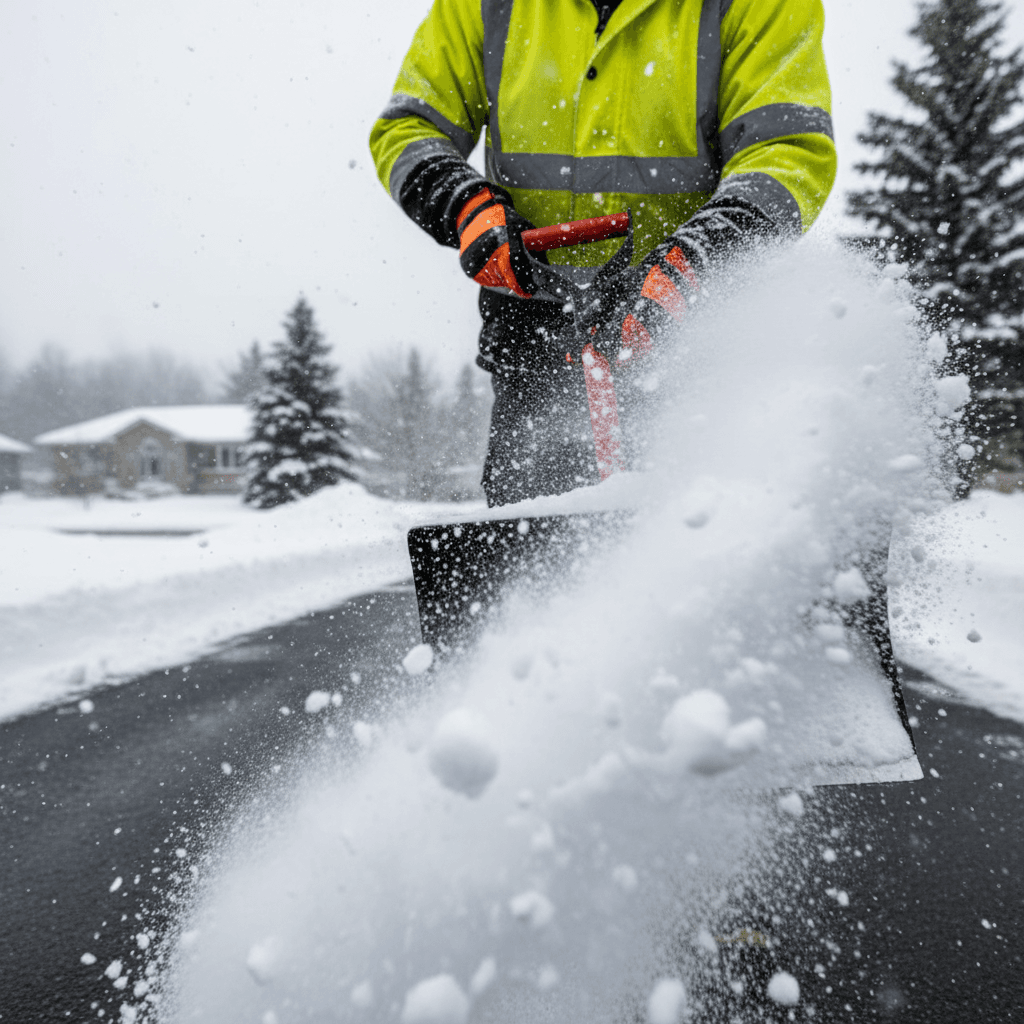 Snow shoveling